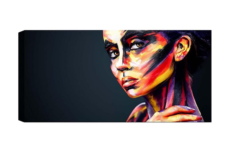 Canvasbilde YTY People Flerfarget - 120x50 cm - Interiør - Maleri & posters - Lerretsbilder