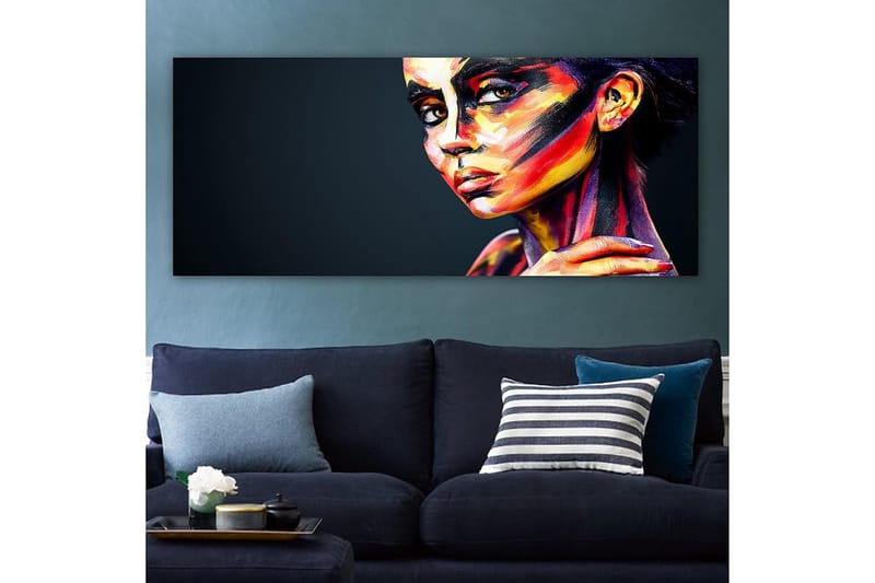 Canvasbilde YTY People Flerfarget - 120x50 cm - Interiør - Maleri & posters - Lerretsbilder