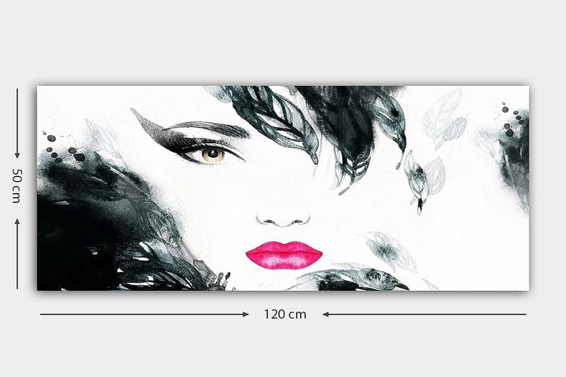 Canvasbilde YTY People Flerfarget - 120x50 cm - Interiør - Maleri & posters - Lerretsbilder