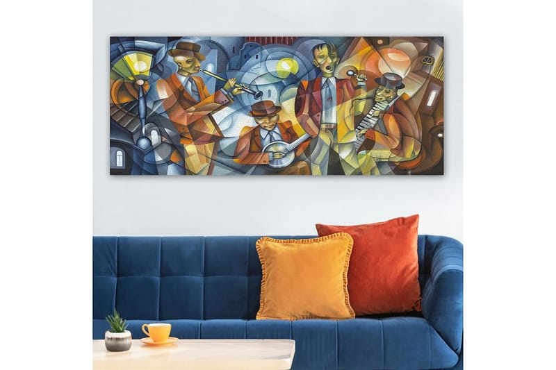 Canvasbilde YTY People Flerfarget - 120x50 cm - Interiør - Maleri & posters - Lerretsbilder
