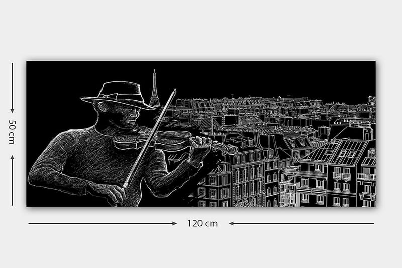 Canvasbilde YTY People Flerfarget - 120x50 cm - Interiør - Maleri & posters - Lerretsbilder