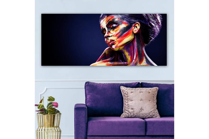 Canvasbilde YTY People Flerfarget - 120x50 cm - Interiør - Maleri & posters - Lerretsbilder