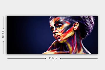 Canvasbilde YTY People Flerfarget - 120x50 cm - Interiør - Maleri & posters - Lerretsbilder