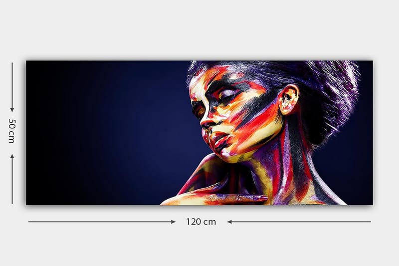 Canvasbilde YTY People Flerfarget - 120x50 cm - Interiør - Maleri & posters - Lerretsbilder