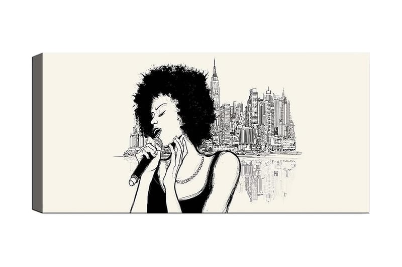 Canvasbilde YTY People Flerfarget - 120x50 cm - Interiør - Maleri & posters - Lerretsbilder