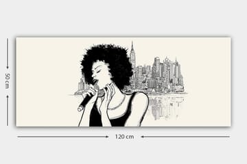Canvasbilde YTY People Flerfarget - 120x50 cm - Interiør - Maleri & posters - Lerretsbilder