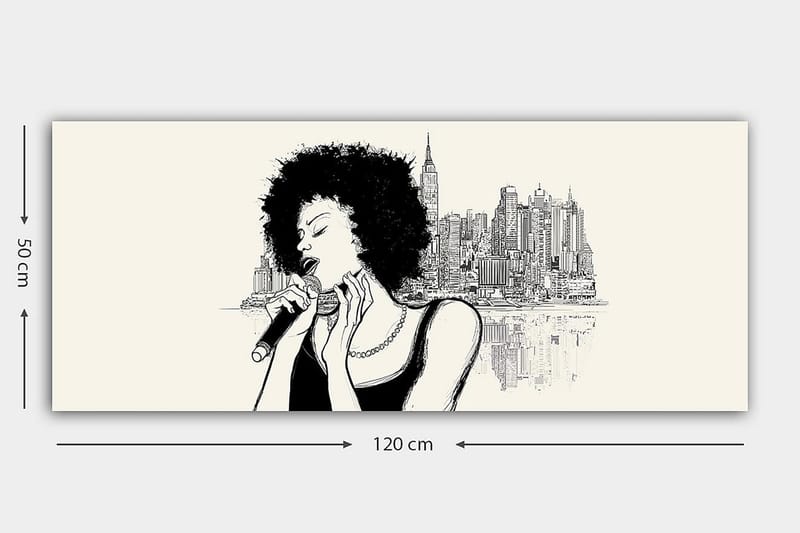 Canvasbilde YTY People Flerfarget - 120x50 cm - Interiør - Maleri & posters - Lerretsbilder