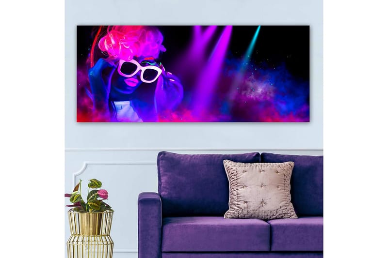 Canvasbilde YTY People Flerfarget - 120x50 cm - Interiør - Maleri & posters - Lerretsbilder