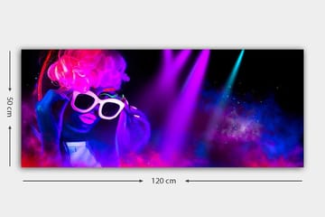 Canvasbilde YTY People Flerfarget - 120x50 cm - Interiør - Maleri & posters - Lerretsbilder