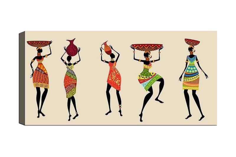 Canvasbilde YTY People Flerfarget - 120x50 cm - Interiør - Maleri & posters - Lerretsbilder