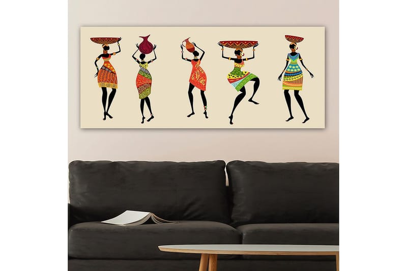 Canvasbilde YTY People Flerfarget - 120x50 cm - Interiør - Maleri & posters - Lerretsbilder