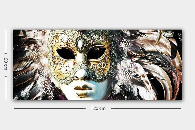 Canvasbilde YTY People Flerfarget - 120x50 cm - Interiør - Maleri & posters - Lerretsbilder