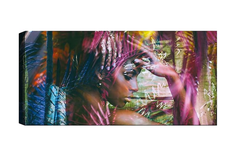 Canvasbilde YTY People Flerfarget - 120x50 cm - Lerretsbilder