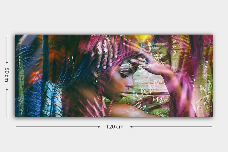 Canvasbilde YTY People Flerfarget - 120x50 cm - Interiør - Maleri & posters - Lerretsbilder