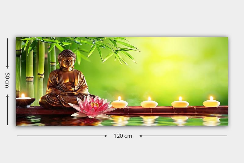 Canvasbilde YTY People Flerfarget - 120x50 cm - Interiør - Maleri & posters - Lerretsbilder