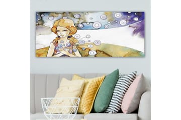 Canvasbilde YTY People Flerfarget - 120x50 cm - Interiør - Maleri & posters - Lerretsbilder