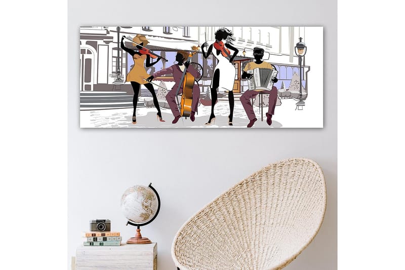 Canvasbilde YTY People Flerfarget - 120x50 cm - Interiør - Maleri & posters - Lerretsbilder