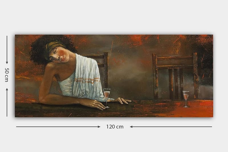 Canvasbilde YTY People Flerfarget - 120x50 cm - Interiør - Maleri & posters - Lerretsbilder