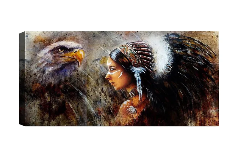 Canvasbilde YTY People Flerfarget, 120x50 cm