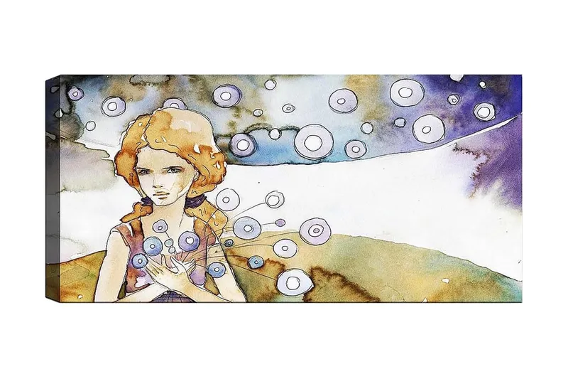 Canvasbilde YTY People Flerfarget, 120x50 cm