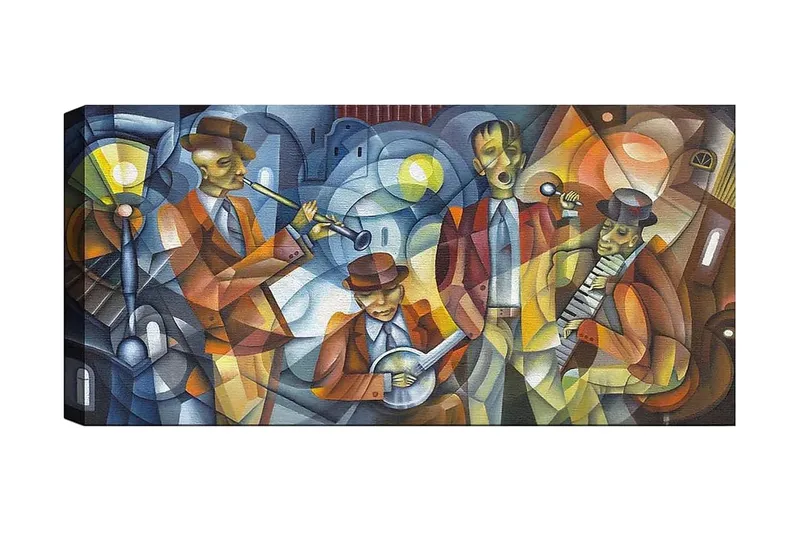 Canvasbilde YTY People Flerfarget, 120x50 cm