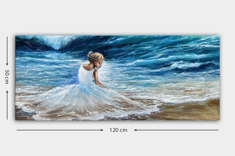 Canvasbilde YTY People Flerfarget - 120x50 cm - Interiør - Maleri & posters - Lerretsbilder