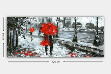 Canvasbilde YTY People Flerfarget - 120x50 cm - Interiør - Maleri & posters - Lerretsbilder