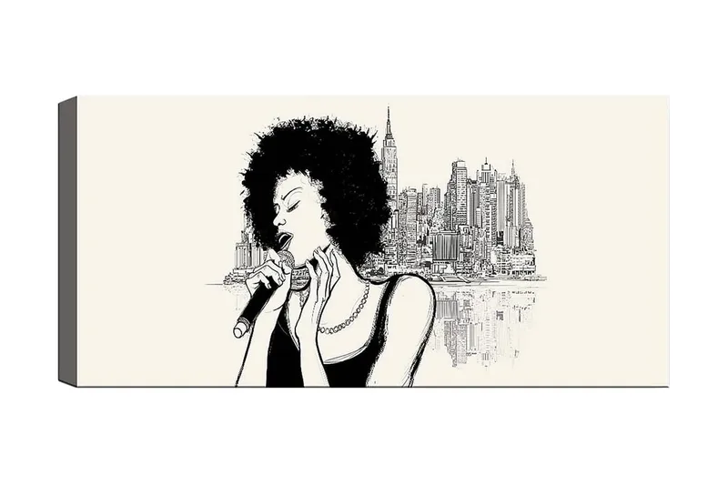 Canvasbilde YTY People Flerfarget, 120x50 cm