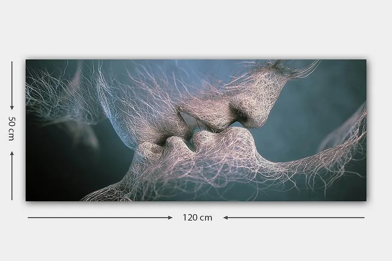 Canvasbilde YTY People Flerfarget - 120x50 cm - Interiør - Maleri & posters - Lerretsbilder