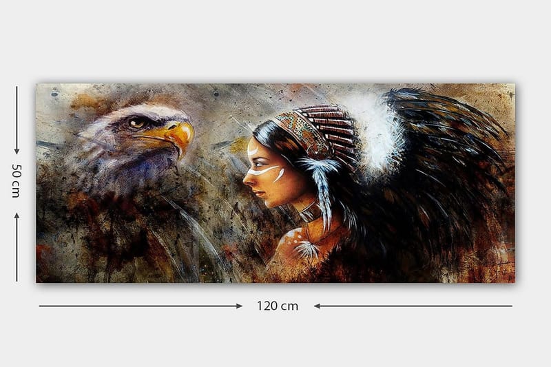 Canvasbilde YTY People Flerfarget - 120x50 cm - Interiør - Maleri & posters - Lerretsbilder