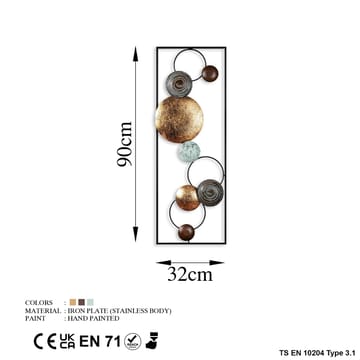 Decorative Metal Wall Accessory Wallxpert - Interiør - Maleri & posters - Lerretsbilder