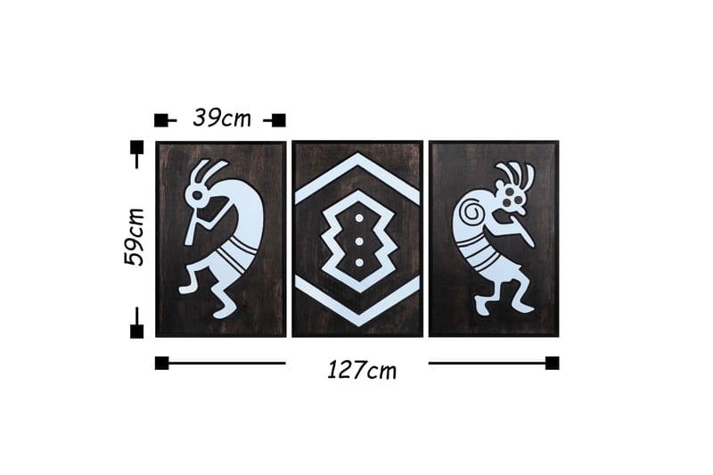 Dekorasjon Trebilder - Interiør - Maleri & posters - Lerretsbilder