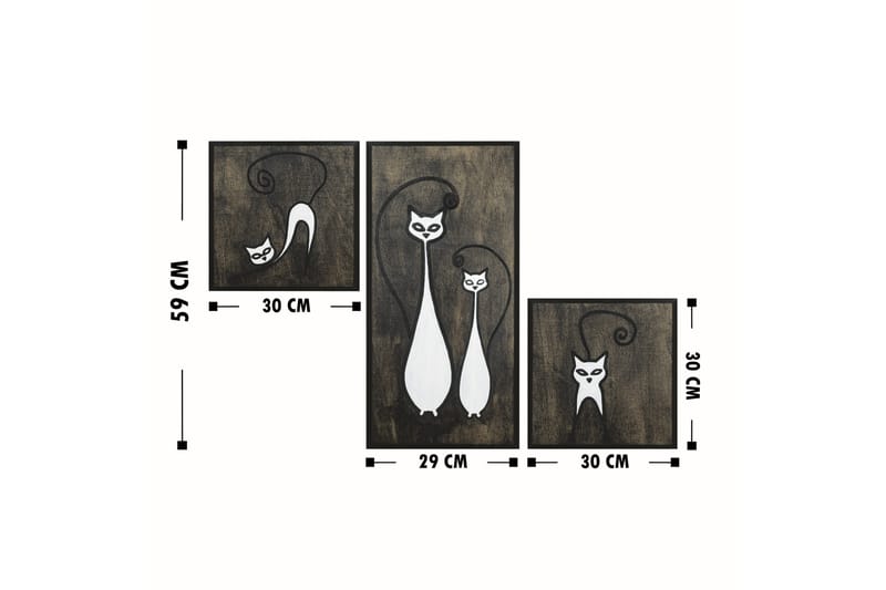 Dekorasjon Trebilder - Interiør - Maleri & posters - Lerretsbilder