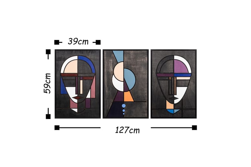 Dekorasjon Trebilder - Interiør - Maleri & posters - Lerretsbilder