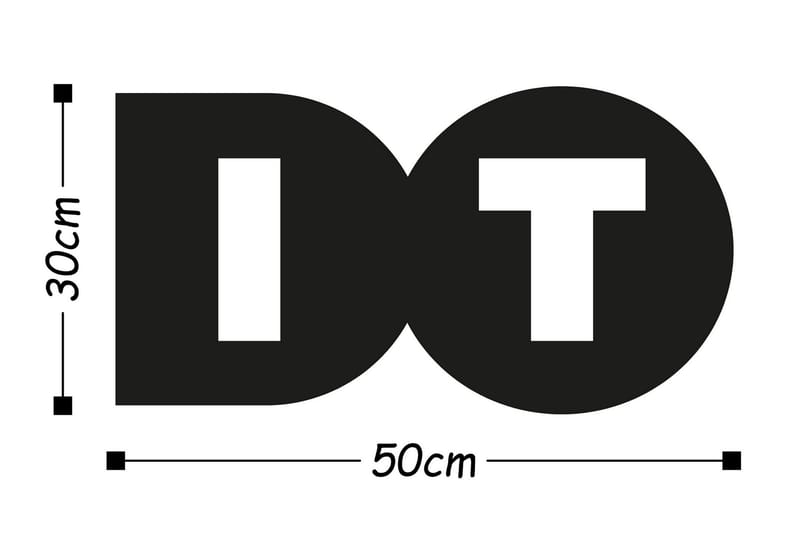 Dekorasjon Veggtekst - Interiør - Maleri & posters - Lerretsbilder