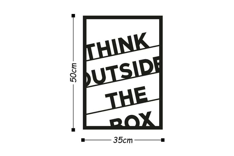 Dekorasjon Veggtekst - Interiør - Maleri & posters - Lerretsbilder