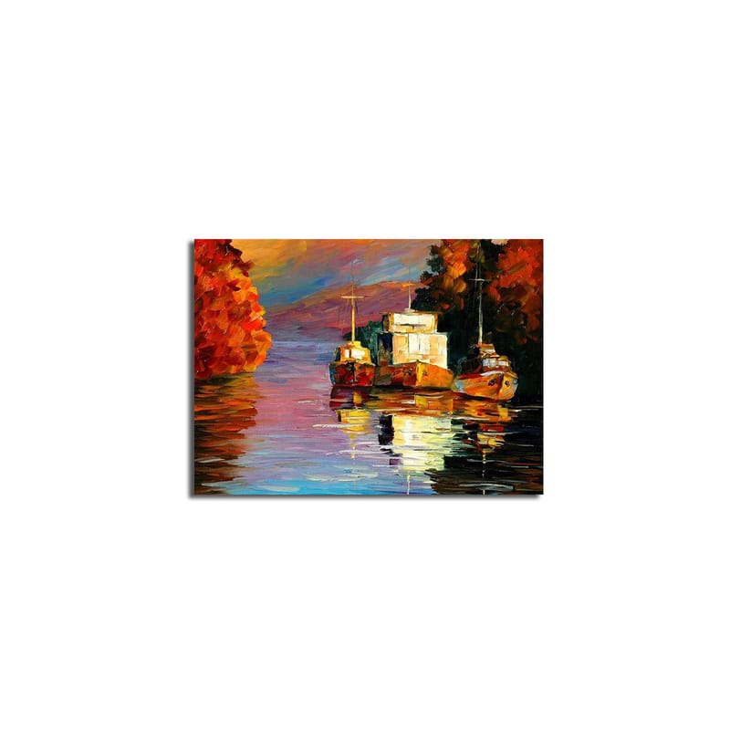 Dekorativ Canvasbilde 28x38 cm - Flerfarget - Interiør - Maleri & posters - Lerretsbilder