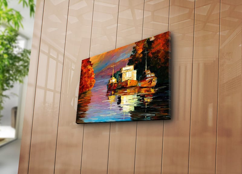Dekorativ Canvasbilde 28x38 cm - Flerfarget - Interiør - Maleri & posters - Lerretsbilder