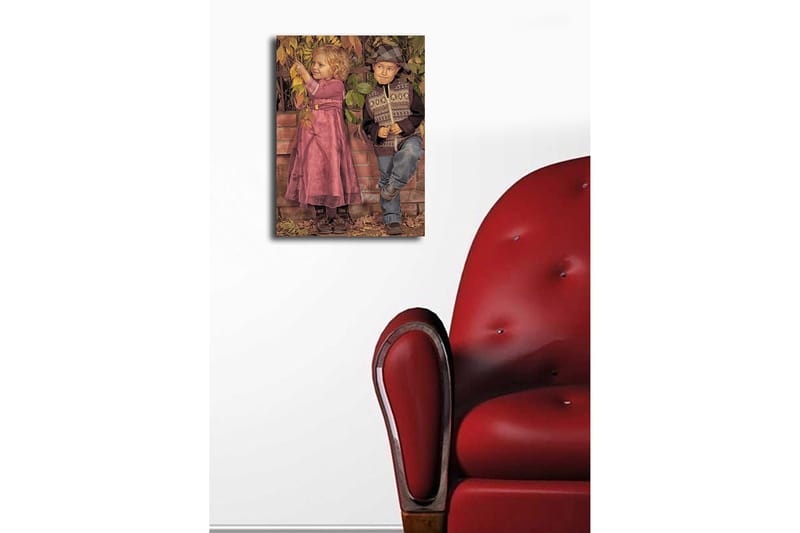Dekorativ Canvasbilde 28x38 cm - Flerfarget - Interiør - Maleri & posters - Lerretsbilder