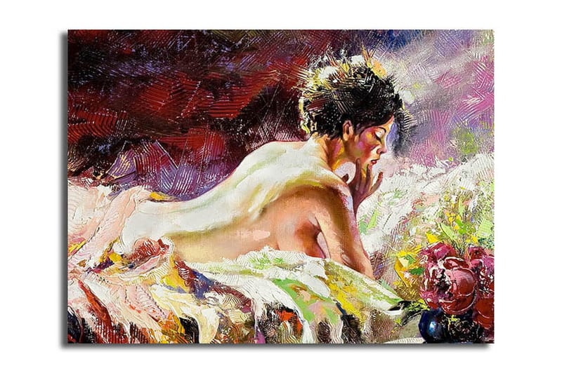 Dekorativ Canvasbilde 28x38 cm - Flerfarget - Interiør - Maleri & posters - Lerretsbilder