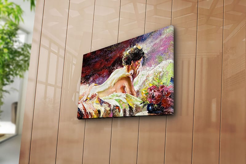 Dekorativ Canvasbilde 28x38 cm - Flerfarget - Interiør - Maleri & posters - Lerretsbilder