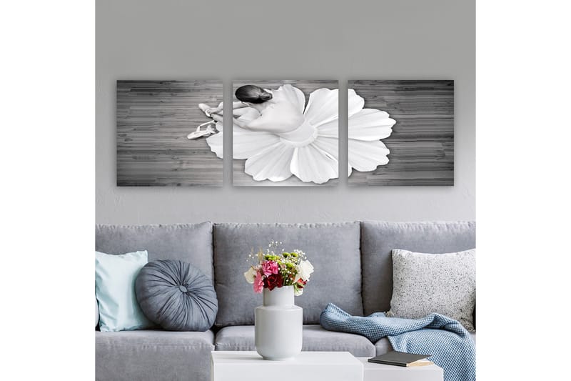 Dekorativ Canvasbilde 3-Deler 30x30 cm - Flerfarget - Interiør - Maleri & posters - Lerretsbilder