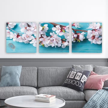 Dekorativ Canvasbilde 3-Deler 30x30 cm - Flerfarget - Interiør - Maleri & posters - Lerretsbilder