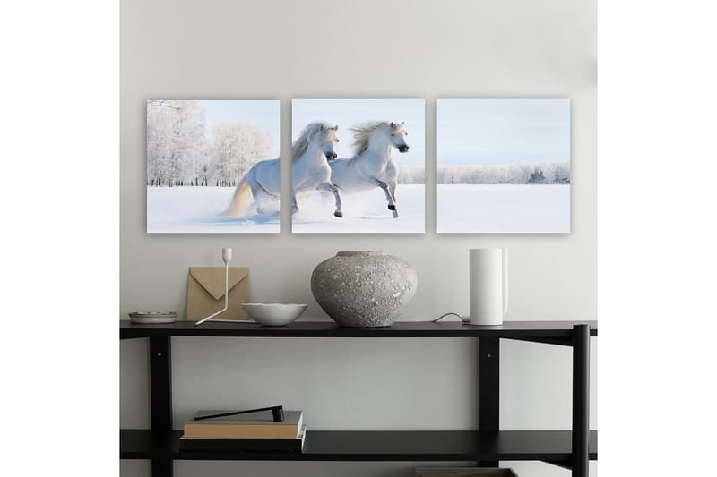 Dekorativ Canvasbilde 3-Deler 30x30 cm, Flerfarget