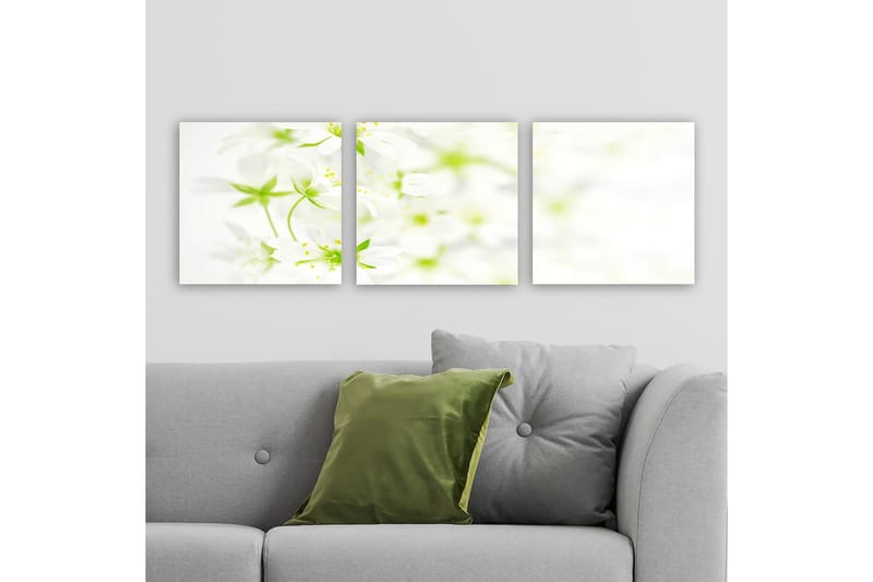 Dekorativ Canvasbilde 3-Deler 30x30 cm, Flerfarget