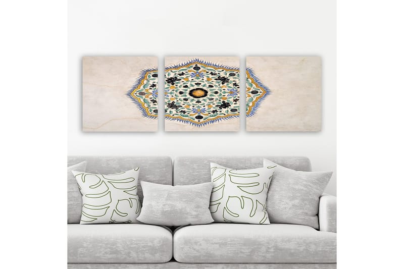 Dekorativ Canvasbilde 3-Deler 30x30 cm, Flerfarget