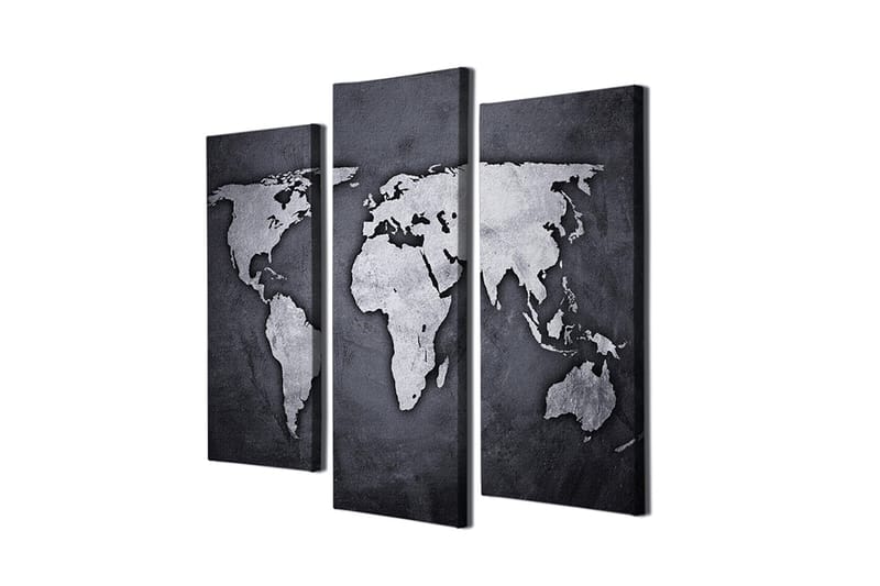 Dekorativ Canvasbilde 3-Deler 45x20 cm, Flerfarget