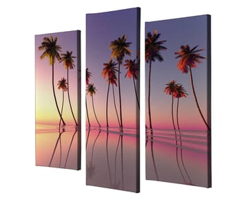 Dekorativ Canvasbilde 3-Deler 45x20 cm - Flerfarget - Interiør - Maleri & posters - Lerretsbilder