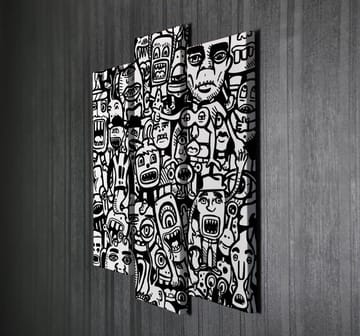 Dekorativ Canvasbilde 3-Deler 45x20 cm - Flerfarget - Interiør - Maleri & posters - Lerretsbilder