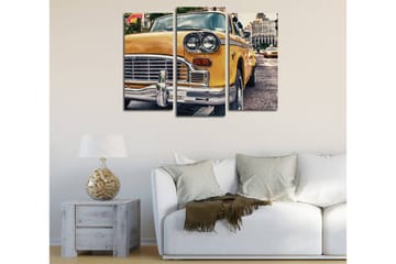 Dekorativ Canvasbilde 3-Deler 45x20 cm - Flerfarget - Interiør - Maleri & posters - Lerretsbilder